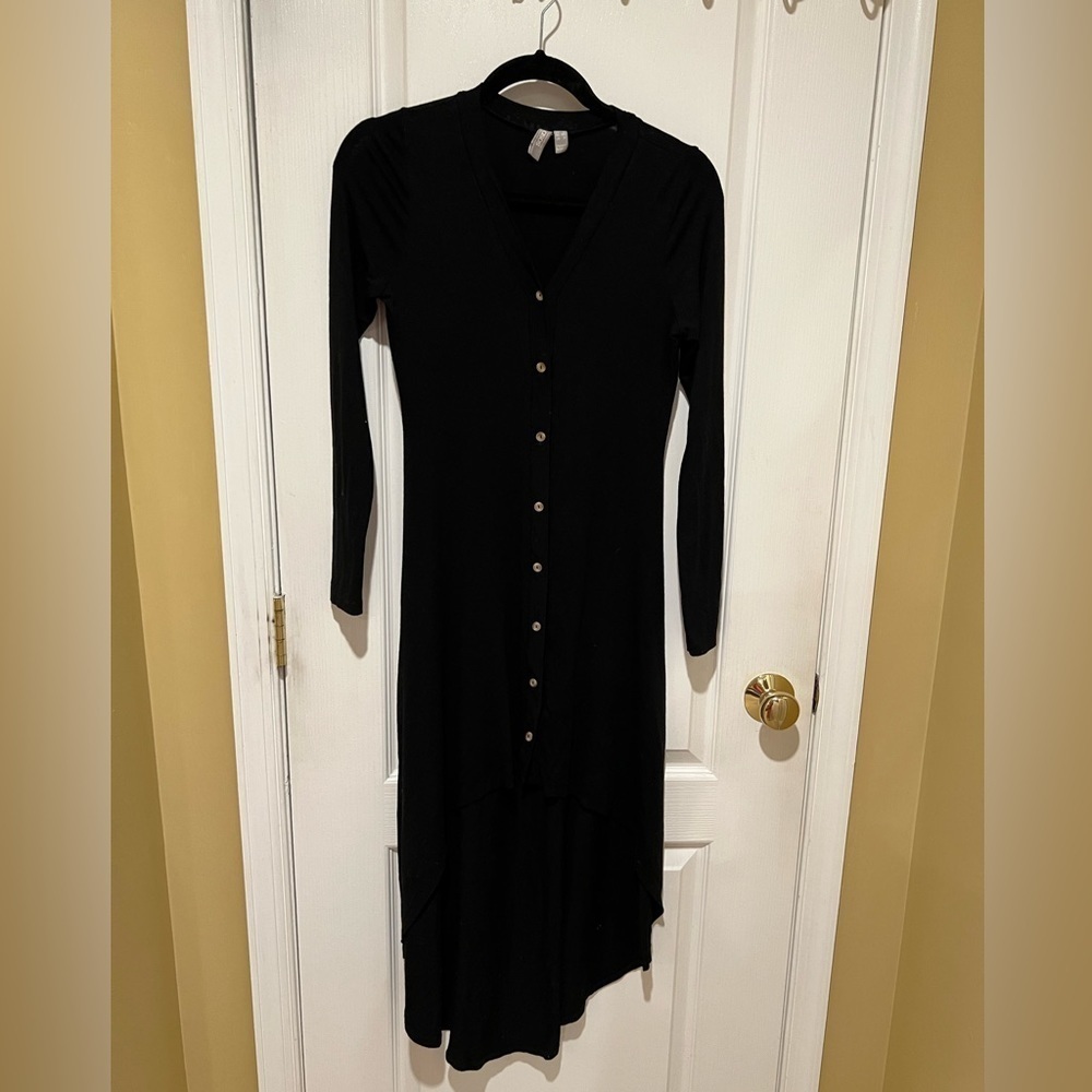 ASOS long button down dress or duster sweater jacket size 0 - Picture 4 of 5